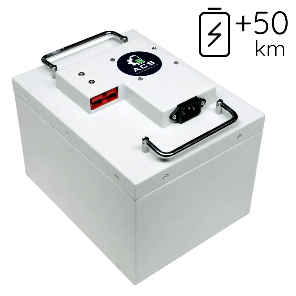 Bateria de Lítio Vortex 60V 20Ah  (Original 20Ah - Autonomia de 50 km, Sem caixa metálica (instalação na caixa original), Sem carregador)