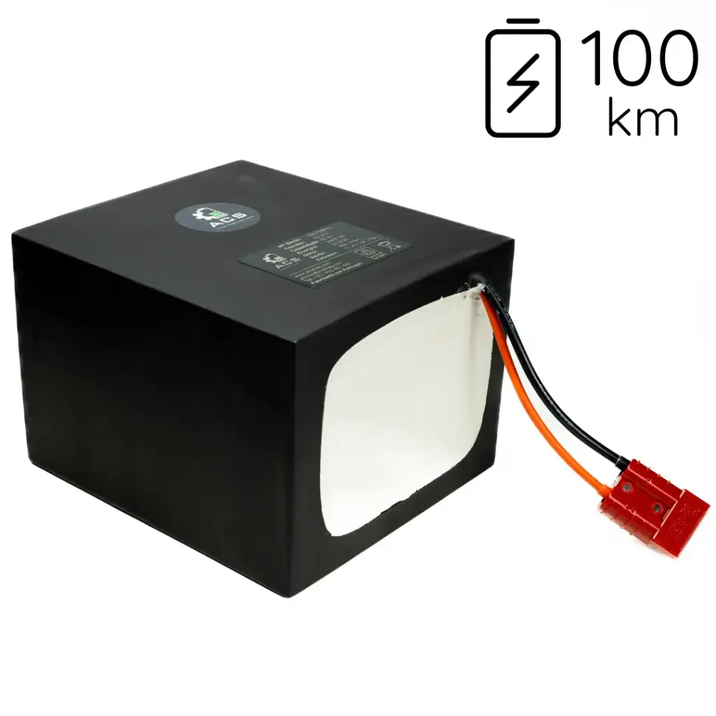 Bateria de Lítio 60V 40Ah (1) XT90, Sem carregador)