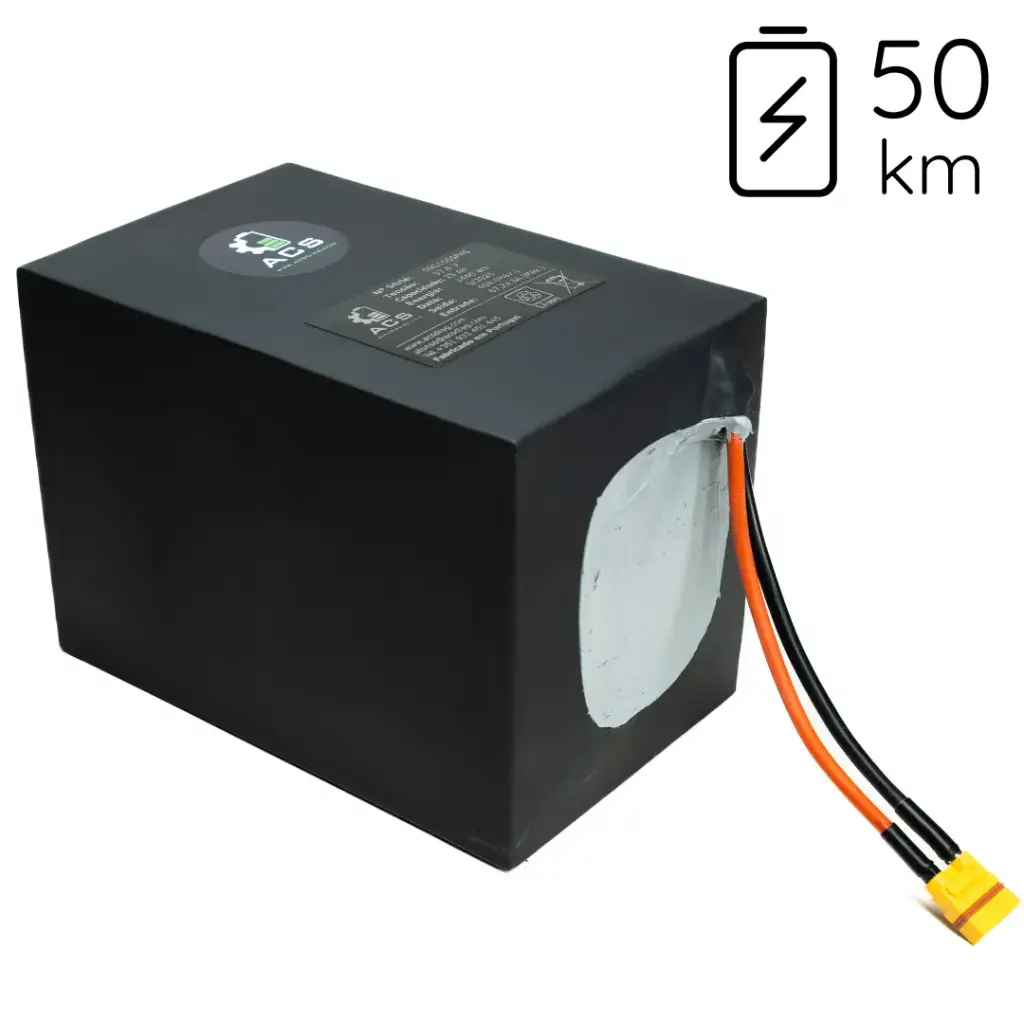 Bateria de Lítio 60V 20Ah (1) XT90, Sem carregador)